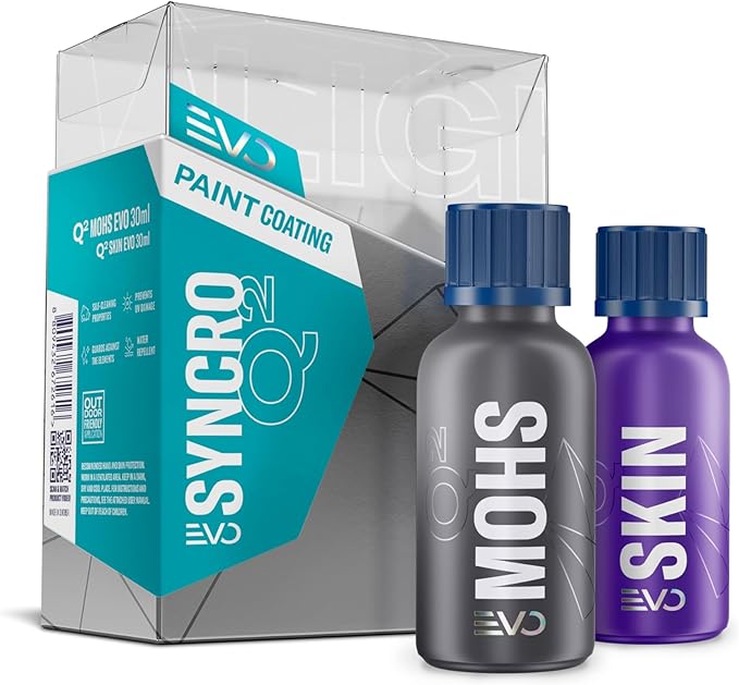 GYEON Syncro EVO Ceramic Coating System Light Box Most Durable Longest Lasting Protection Hydrophobic 9H Gloss Chemical Resistance Ultra Tough Shield Auto Surface Finish Five‑Year Coating