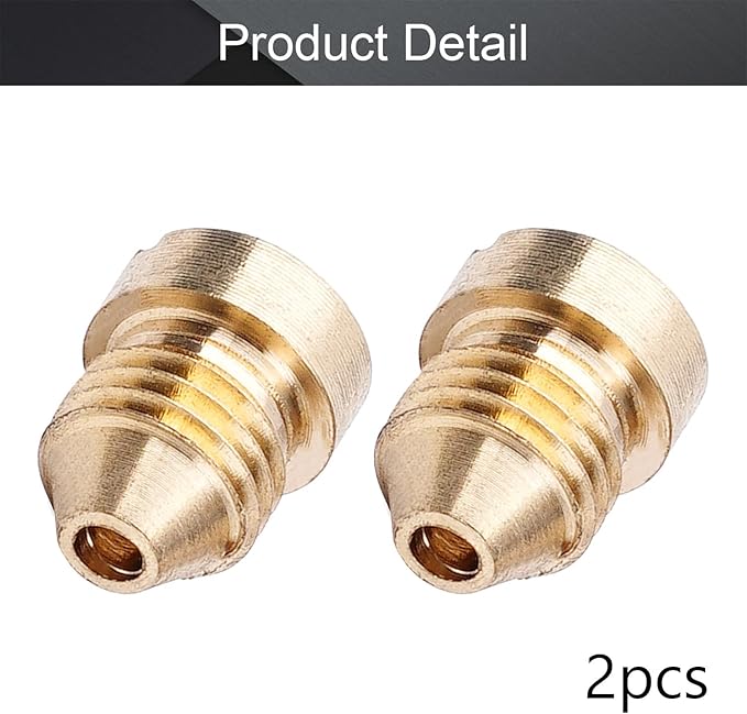 MroMax 1.4 mm Foam Cannon Orifice Nozzle Tips Brass Universal Thread Nozzle Tips 2Pcs
