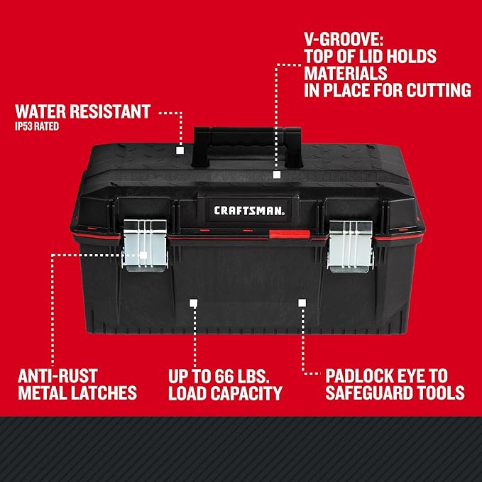 CRAFTSMAN PRO Tool Box, Lockable, 23-in.(CMST23001)