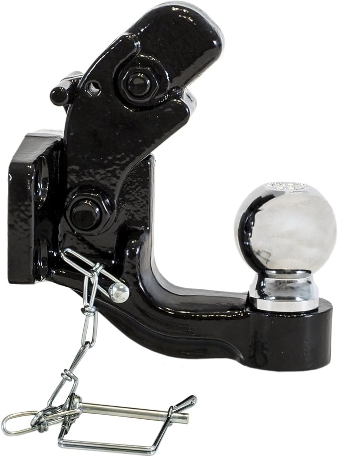 Buyers Products (BH82000) 8-Ton Combination Hitch, 2 Inch Ball, 12000 MGTW, Easily Hook W/Coupler Or Lunette Eye