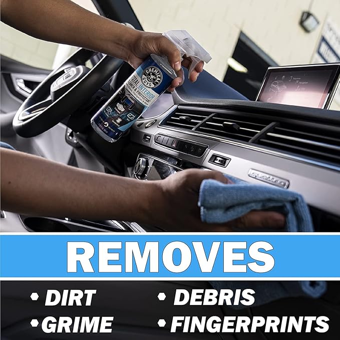 Chemical Guys Total Interior Cleaner and Protectant, Interior Car Cleaner Cleans & Protects Leather, Vinyl, Plastic, Rubber, Glass with a Showroom Finish, Safe for Trucks, SUVs, RVs & More, 128 oz