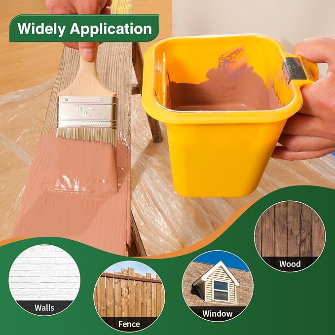 Voomey 20pack Paint Pail Liners, Plastic Disposable Bucket Liner Set for Paint Cups,Holds Up to A 16 oz. of Paint or Stain (Only Applicable to VOOMEY 4 inch Paint Cup)