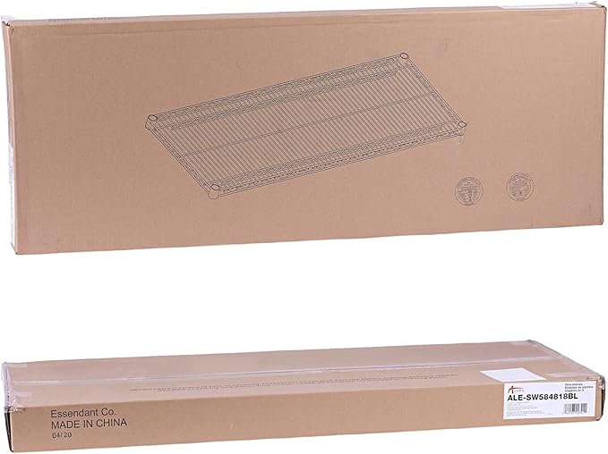 Alera ALE Industrial Wire Shelving Extra Wire Shelves, 48w x 18d, Black (Case of 2 Shelves)