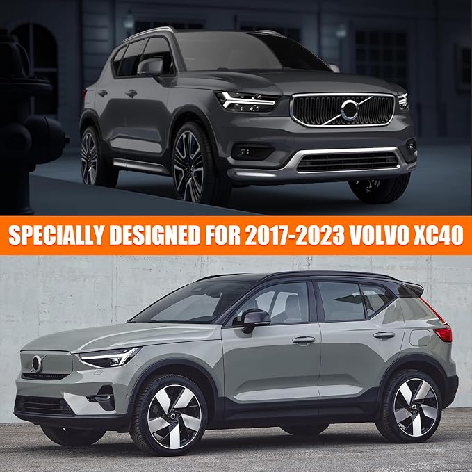 Waterproof Car Covers Replace for 2017-2023 Volvo XC40, 6 Layers All Weather Custom-fit Car Cover with Zipper Door & Windproof Bands for Snow Rain Dust Hail Protection (XC40)