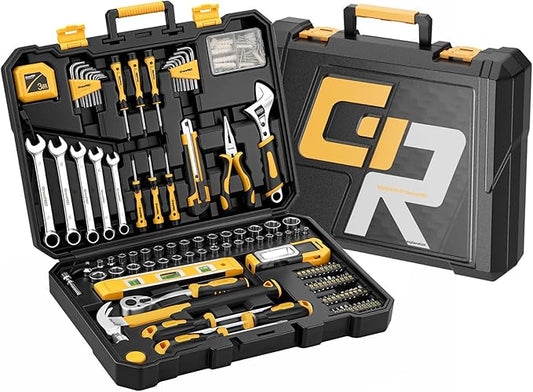GRENPRO 219PCS Tool Set Tool Kit For Home, Car Motorcycle Automotive Basic Dorm Starter Household Hand Tool Kits, Mechanics Tools Set For Women, Portable Plastic Tool Boxes Organizers And Storage Case