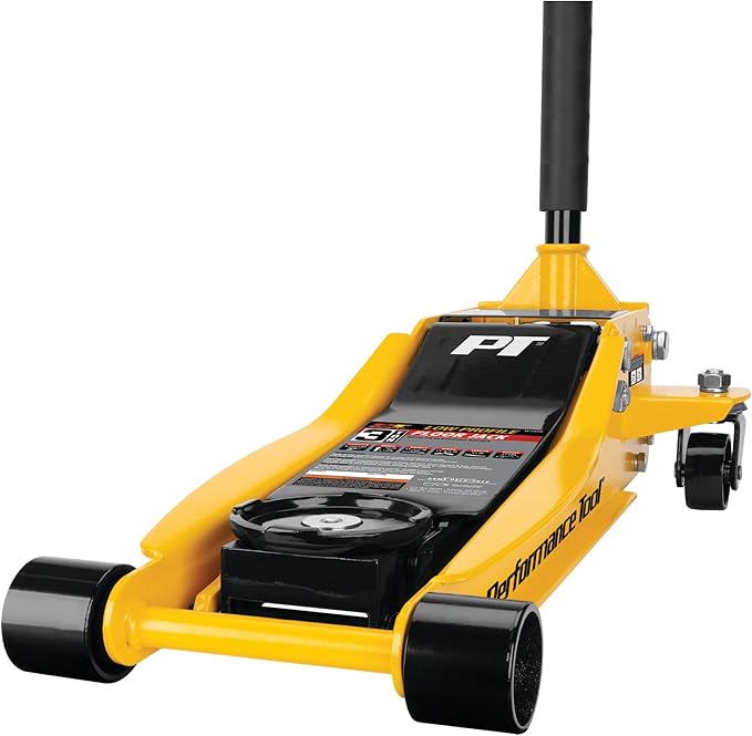 Performance Tool W1626 3 Ton Rapid Lift Low Profile Floor Jack (3-1/4 to 20-Inch Lift Range)