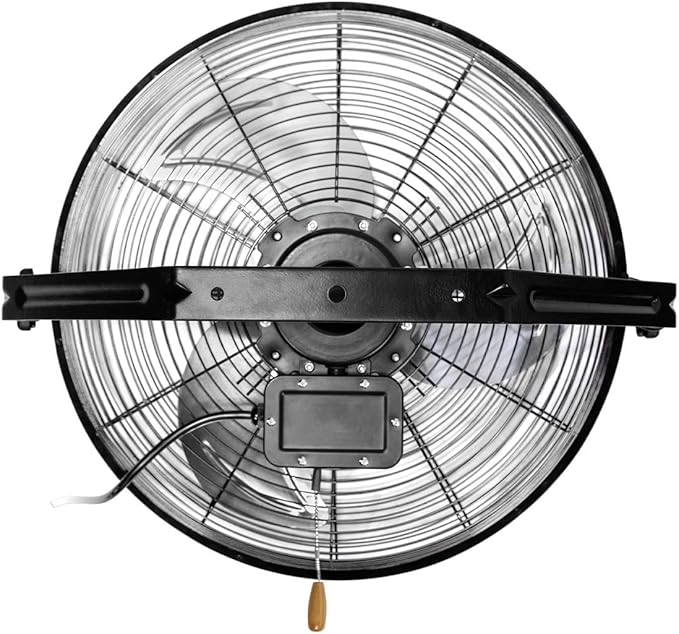 Maxx Air Wall Mount Fan | 18" Commercial Grade Fan for, Garages, Shop, Barns and Patios for Indoor Use | Easy Operation and Powerful 1,450 CFM | Residential Wall Mount