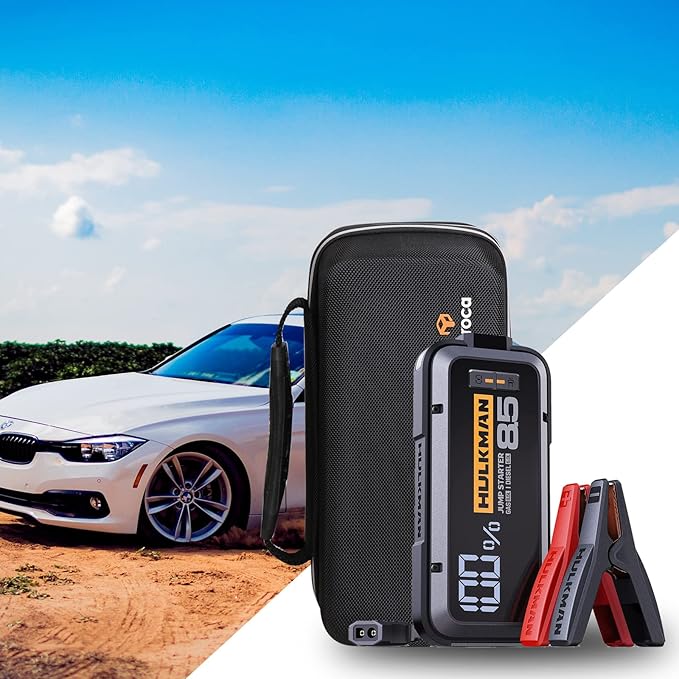 Aproca Case Compatible with HULKMAN Alpha85/Alpha85S/Alpha Pro Jump Starter, Portable Hard Storage Bag for Accessories (Case Only)