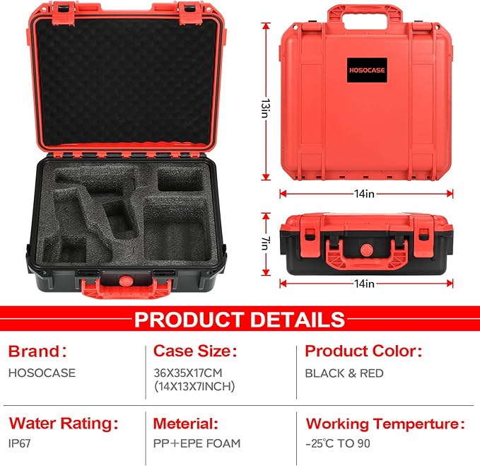 Case for Milwaukee M12 Impact Driver & Drill Set - Tool Box for Milwaukee Fuel Tools Combo Kit, Tool Bag for Drill/Impact Driver/Battery & Charger (Case Only)