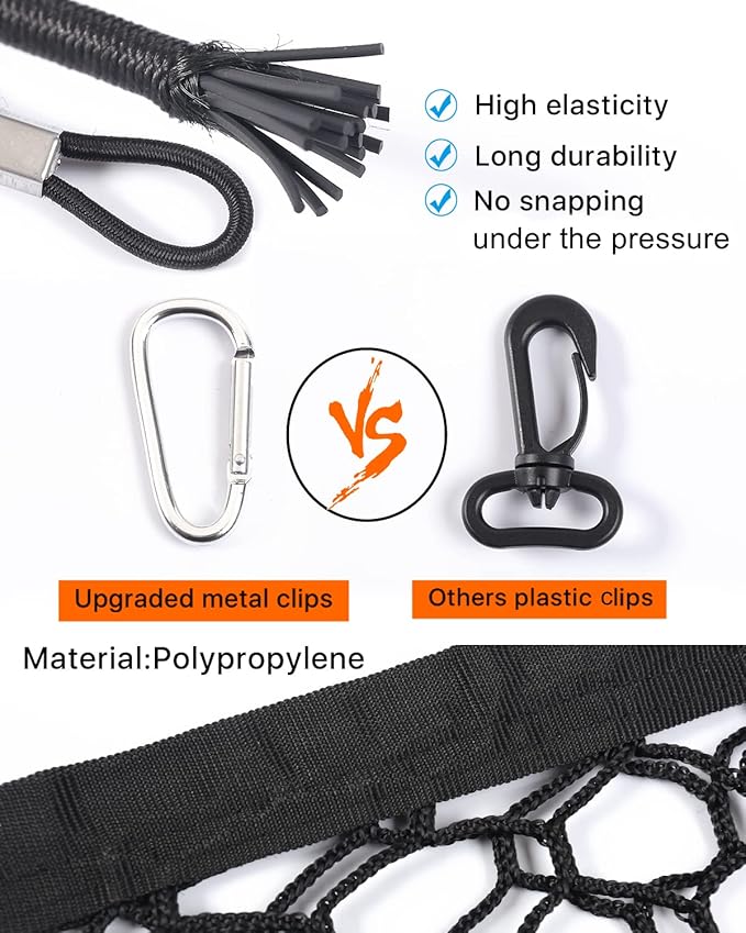 for Toyota Highlander Cargo Net- Envelope Style Heavy Duty Stretchable Trunk Storage Organizer for 2014-2026 Highlander, Trunk Mesh Premium Adjustable Carrier Cargo Net for Grand Highlander