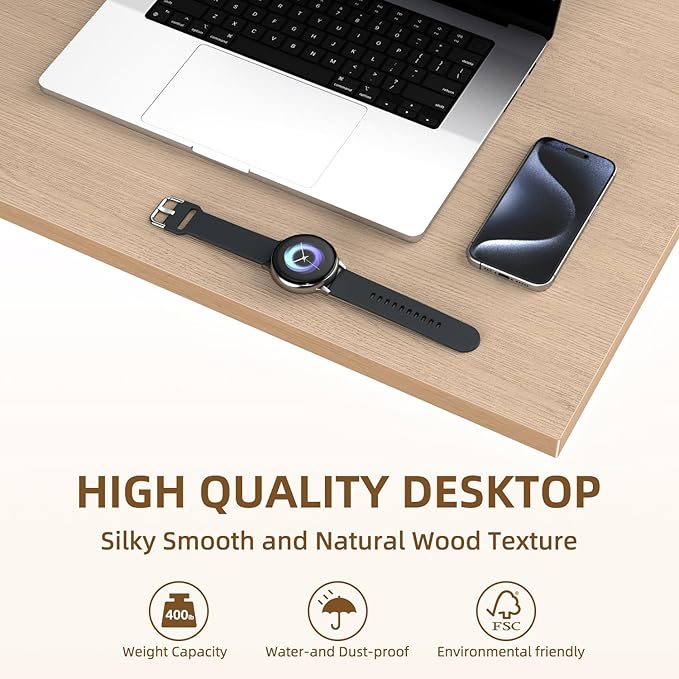 Universal Solid One-Piece Wood Table Top, 43"x24"x1" Workbench Top - Rectangular Particle Board for Standing Desk, Home Office Desk Countertop DlY, Washer Dryer, Coffee, Bar Tabletop