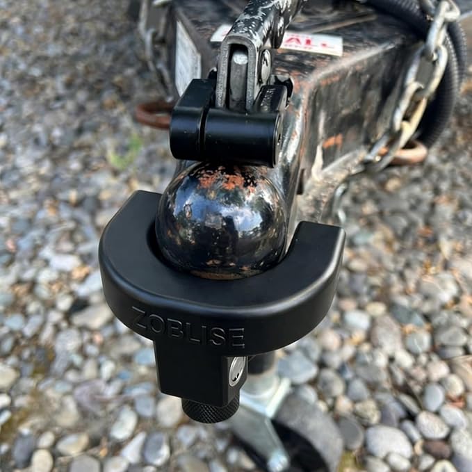 2 inch Trailer Hitch Locks Set, Trailer Tongue Lock Heavy Duty, Anti-Theft Tow Hitch Lock, for RV, Boat, Jack Trailers