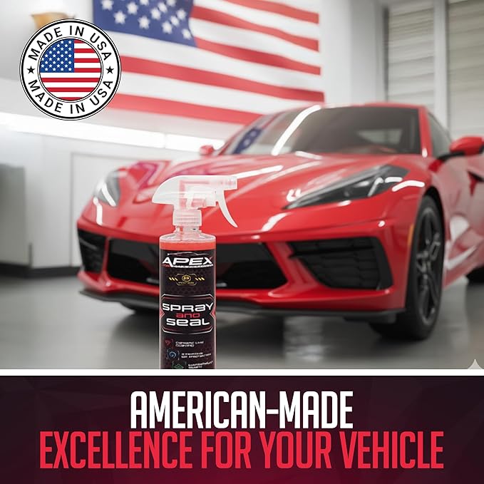 Apex Spray and Seal - Ceramic Paint Sealant - Proprietary Hydrophobic Protectant & Ceramic Booster Spray - Super Gloss and Clear Coat Protection