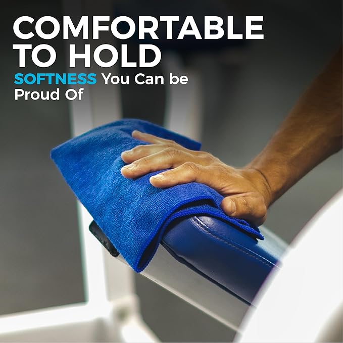 The Rag Company - All-Purpose Microfiber Terry Cleaning Towels - Commercial Grade, Highly Absorbent, Lint-Free, Streak-Free, Kitchens, Bathrooms, Offices, 300gsm, 16in x 16in, Lavender (12-Pack)