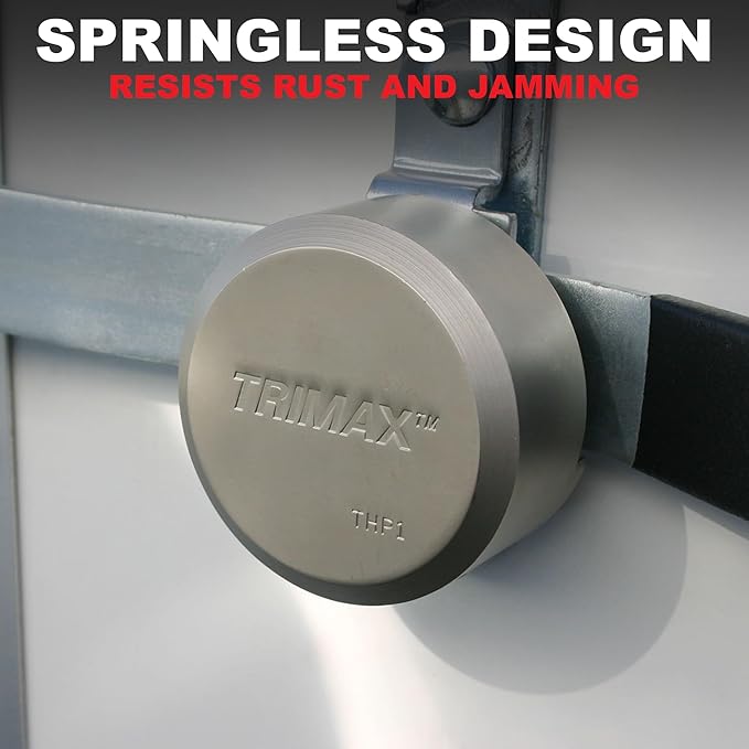 TRIMAX THP3XL - Trailer Door Lock (3 Pack Keyed Alike) - Shackleless Puck Lock for Trailers, Universal Fit, Weather Resistant