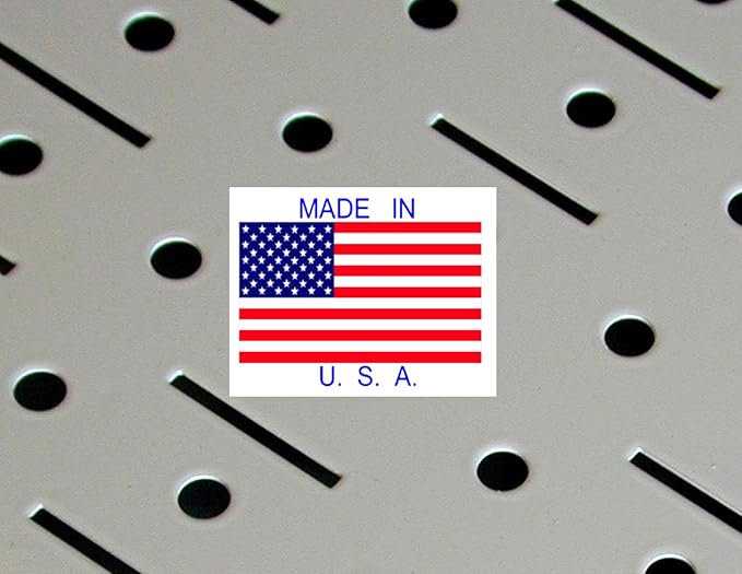 Wall Control Pegboard Spray Can Holder Bracket and Aerosol Can Organizer Pegboard and Slotted Tool Board - Black (Pack of 6)