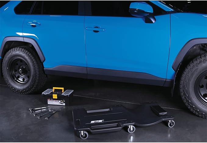 Performance Tool W85006 40-Inch Plastic Creeper with 6 Casters, Black