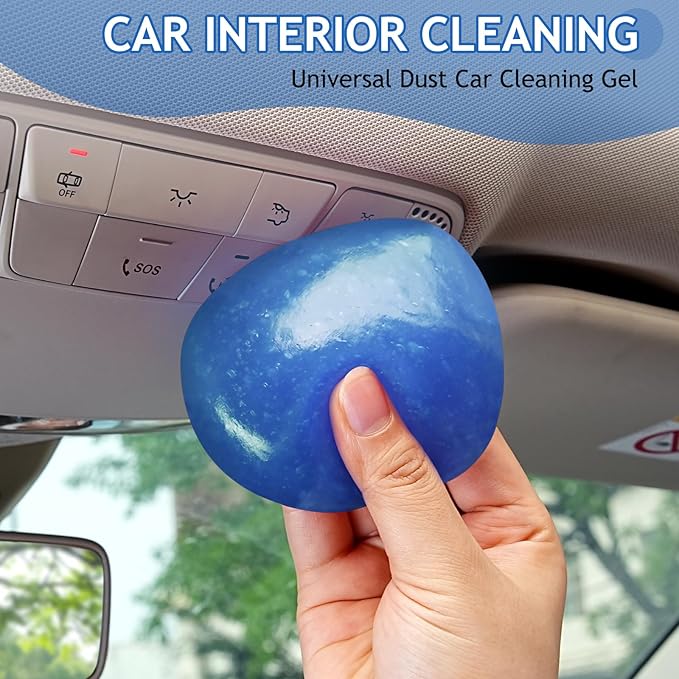 Car Cleaning Gel Car Cleaning Putty Car Putty Car Interior Cleaner Car Slime Car Detailing Kit Car Accessories Gifts for Men Women Stocking Stuffers Blue