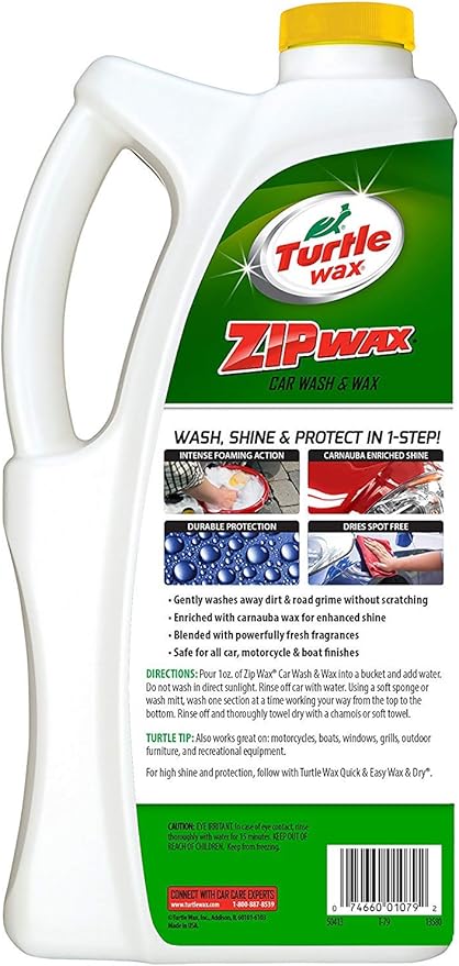 Turtle Wax T-79 Zip Wax Liquid Car Wash and Wax. 64 oz. - 3 Pack