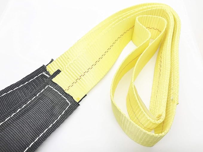 2 Pack 2 "x6' Tow Strap with Reinforced Loops Vehicle Recovery Rope 18,000 lbs Pound Capacity Recovery Strap
