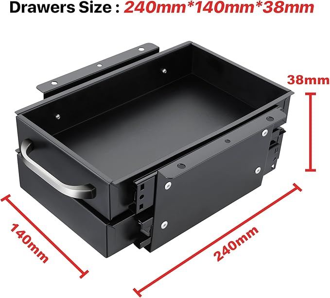 DNA Motoring TOOLS-00197 Round Mechanics Roller Seat Creeper Stool With Padded Cushion, Tool Storage Drawer & Tray, 300 Lbs Max Weight Capacity