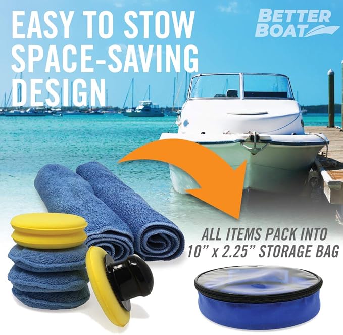 Microfiber Wax Applicator Pads, Soft Foam Hand Polish Sponges and Cloth Buffers, Bulk Waxing and Detailing Set for Boats and Cars, Polishing Application Pack