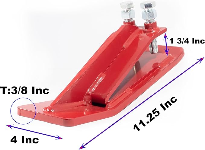 Tractor Bucket Protector – Heavy Duty Bucket Protector Skid Shoes, Upgraded Snow Skids for Tractor Bucket, Loader Edge With Lock Nuts for Snow Plowing, Leaf Clearing & Driveway Work