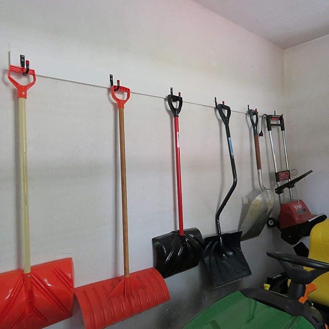 Garage Storage Hooks, Heavy Duty J Utility Hangers (Black, Pack of 10)