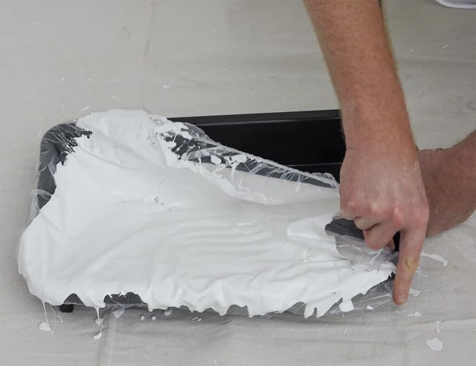ROLLINGDOG 12" Paint Tray Liners - 5PC Roller Tray Liners Use with Paint Tray Easy to Clean Up and Change Paint Colours