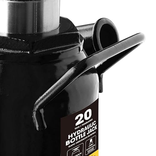 Big RED 20 Ton (40,000 LBs) Torin Hydraulic Stubby Low Profile Car Bottle Jack for Auto Repair and House Lift, Black, AT92007AB