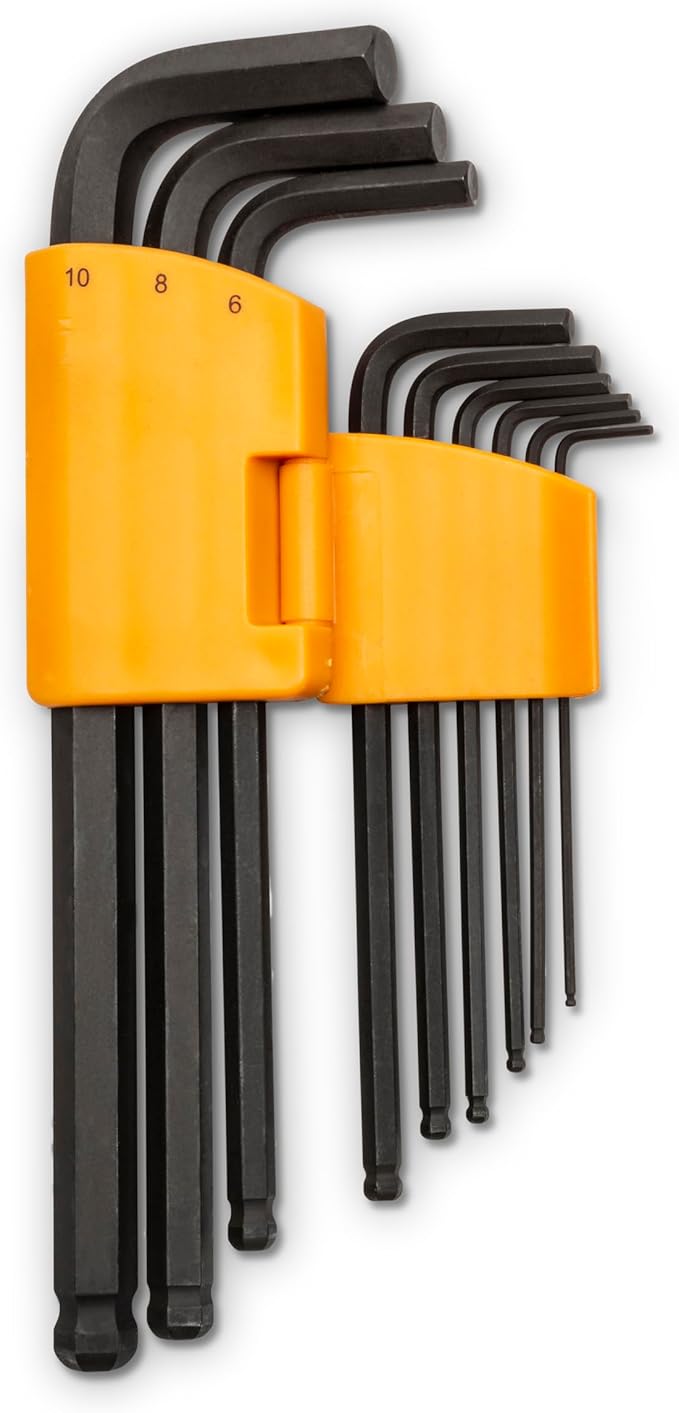 GEARWRENCH 9 Piece Metric Ball End Long Arm Hex Key Set - 83521