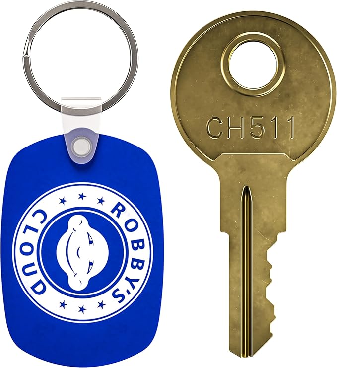 CH511 Key Replacement for Truck Tool Boxes Marked CH511 - Compatible with Any CH511 Lock - Comes with Robby's Cloud Keychain - Key Style May Vary (1 Pack)