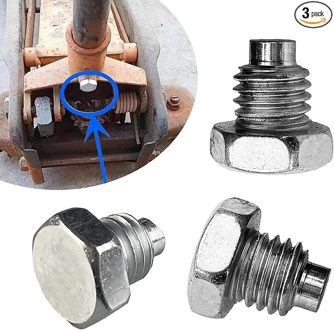3 PCS Jack Pressure Rod Fixed Screw, Floor Jack Handle Bolt, Floor Jack Handle Replacement, for 3 Ton 4 Ton Hydraulic Top Handle (Silver)