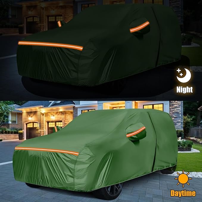 Waterproof Car Covers Replace for 2002-2025 Honda CRV, Multilayer Heavy Duty with Cotton Liner All Weather Custom-fit Car Cover with Zipper Door, Windproof Bands for Snow Rain Dust Protection