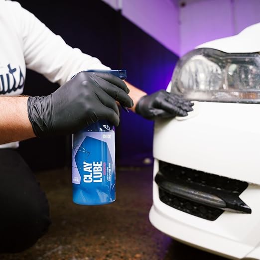 Gyeon ClayLube Ultra Slick Clay Lubricant for Ceramic Coating Prep – Slip Booster for Clay Mitt Bar Discs Enhances Paint Correction Gloss Hydrophobic Protection Surface Refinement