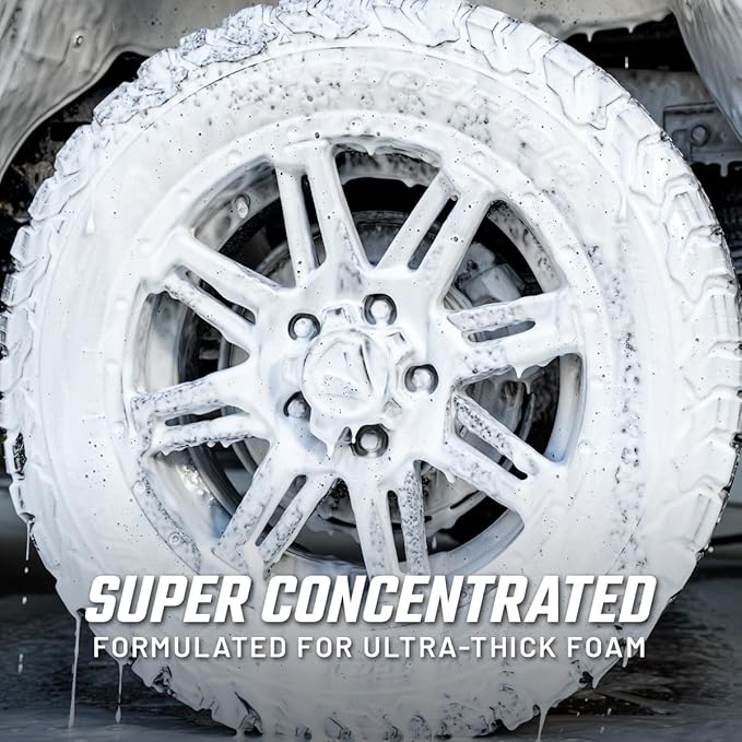 Slick Products Wash & Wax (64 oz.) + Pressure Washer Foam Cannon Bundle – Super Concentrated Car Wash Foam Shampoo for Car, Truck, RV, Motorcycle, Trailer, and Boat