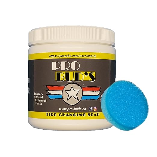 Pro Bud's Tire Mounting Paste - Peerless Lubrication Tire Mounting Lube for Quick Changing and a Secure Fit - Slip-Resistant - 8 oz.