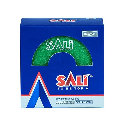 Sali 10 Pack Diamond Polishing Pads 4 Inch Wet Granite Stone Polish Pad Kit for Drill, Grinder, Polisher Polishing Pad for Concrete Marble Stone Countertop Quartz 50 Grit