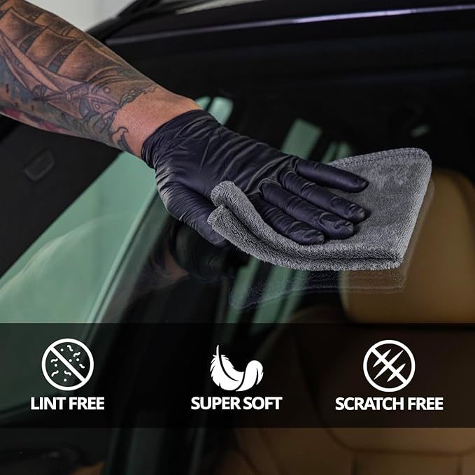 CERAKOTE Microfiber Towels (24 Pack) - Cleaning and Application Towels Durable Microfiber Material - 300 GSM Lint-Free Towel - Ideal for Cars, Home, Shop and Office Cleaning