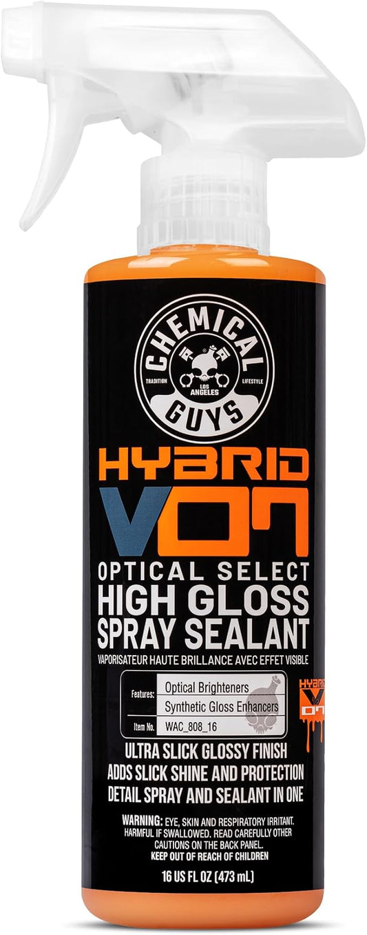 Chemical Guys WAC_808_16 Hybrid V7 Optical Select High Gloss Spray Sealant & Quick Detailer (Safe for All Finishes Including Ceramic Coatings), 16 fl oz, Orange Scent