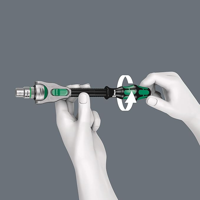 Wera 05004016001 8100 SA 6 Zyklop Metric Speed Ratchet Set, 28 Piece, 1/4" Drive