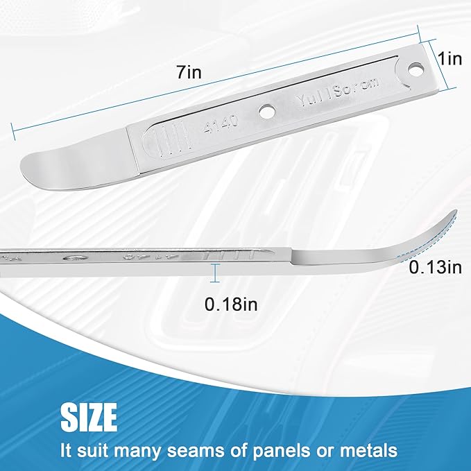 4140 Pry Tool,Pry Bar Trim Removal Tool,Pocket Pry Bar,Automotive Trim Removal Tool Kit,Aircraft Trim Removal Pry Tool,Interior and Exterior Trim Removal Kit for Planes