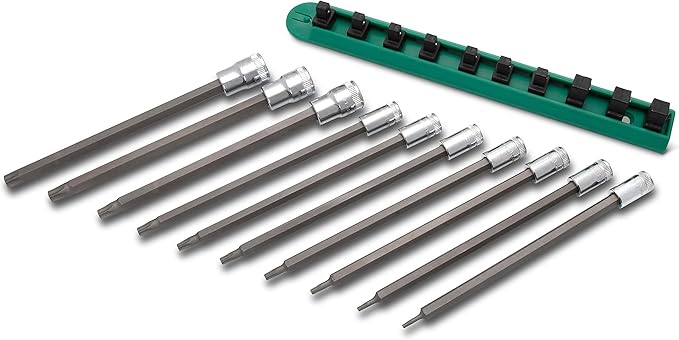 GEARWRENCH 10 Pc. 1/4" & 3/8" Drive Long Torx Bit Socket Set - 80588