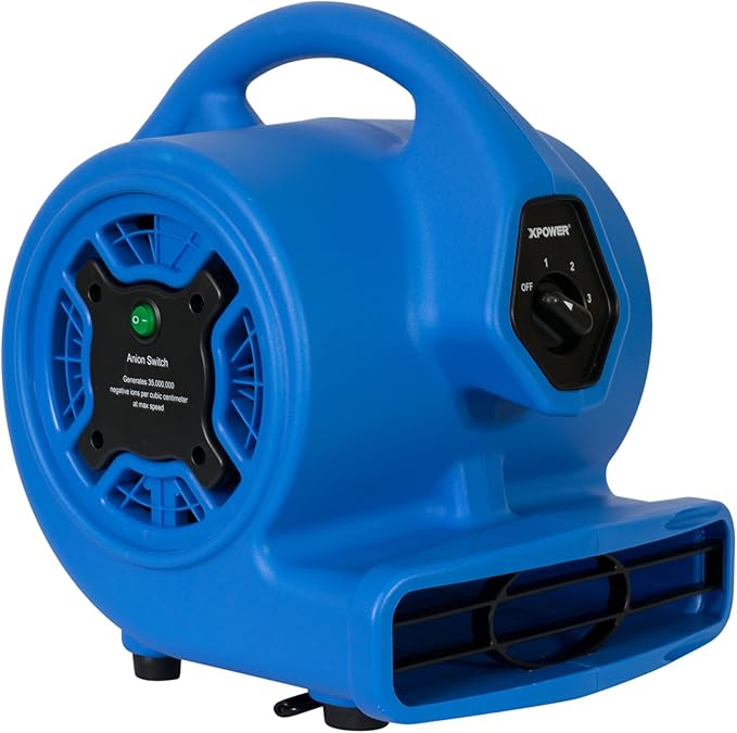 XPOWER P-150N Freshen Aire Scented Air Mover Scent Diffusing Fan + Ionizer for Immediate Scenting, Cooling, Ventilating, & Drying of Large Areas