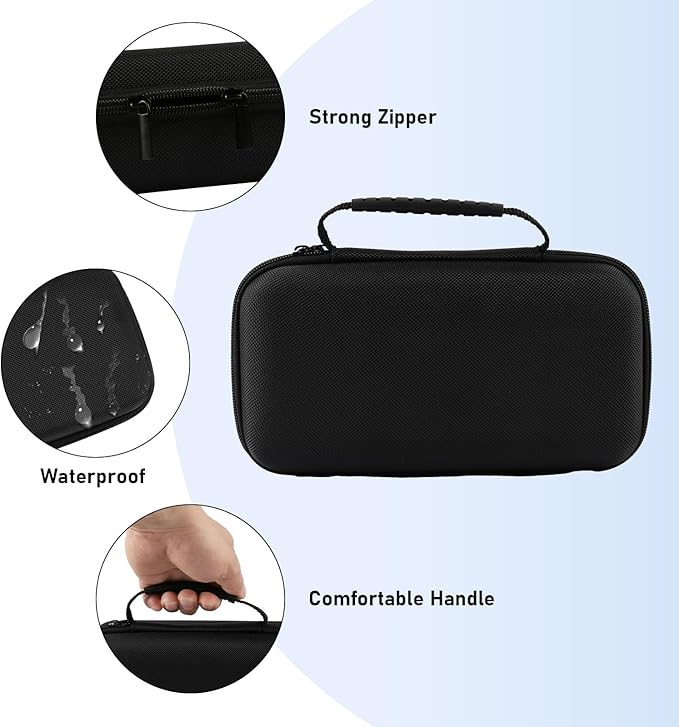 Portable Air Compressor Storage Box - Universal Case Compatible with MODARI/Skight/LOLSSA/Teffim/Hafuloky/Frarome/ILTIDE Tire Inflators, Car Air Pump Organizer for Air Tubes & Accessories (Box Only)