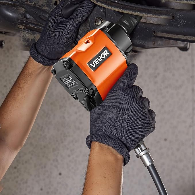 VEVOR 1/2-Inch Air Impact Wrench, Up to 738 ft-lbs Nut-busting Torque, Stubby Size & Lightweight Pneumatic Impact Gun for Auto Repairs and Maintenance