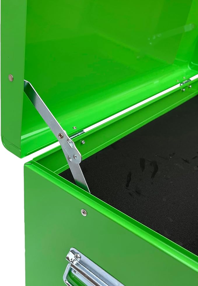 Workington Portable Metal Tool Chest with 6 Drawers, 24" 6-Drawer Tool Chest Cabinet with Ball Bearing Drawer Slides, Steel Tool Storage Box Organizer 4005 Green