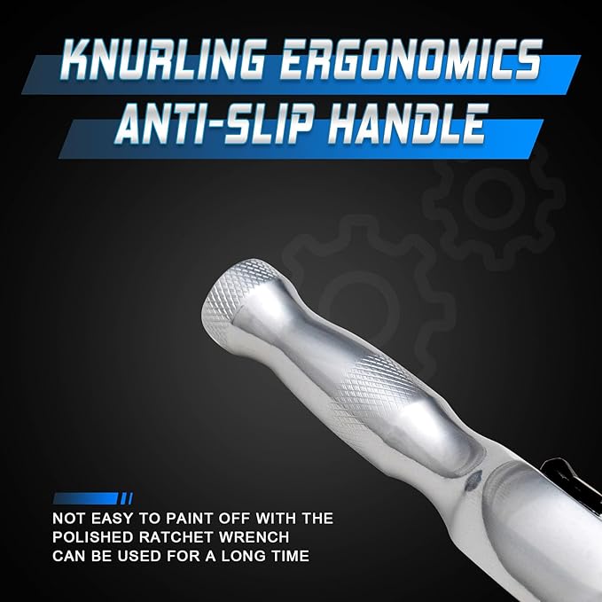 1/4 Inch Drive Stubby Ratchet Mini Ratchet Wrench,1/4 Socket Wrench, 72-Tooth Quick-Release，Reversible,Chrome Vanadium Alloy Steel for Durability