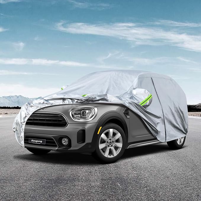 Kaugung 6 Layers Car Cover Custom Fit Mini Countryman from 2010 to 2025, Waterproof All Weather Resistant Outdoor Indoor Sun Rain Dust Snow Protection.(USA Warehouse,Within 3-7 Days)