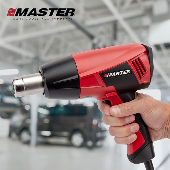 Master Appliance Proheat PH-1200A Professional Industrial Electric Heat Gun - Adjustable Temperature & Airflow, Up to 1200F, Quick Change Heating Element, 1560W, 13A, 120V, Engineered in the USA